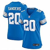 Women's Detroit Lions #20 Barry Sanders Blue Stitched Jersey Dzhi,baseball caps,new era cap wholesale,wholesale hats